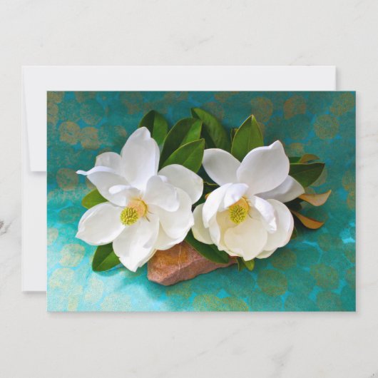 Blumen | Magnolische Blume Dankeskarte (Vorderseite)