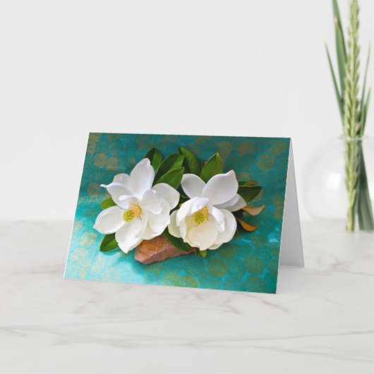 Blumen | Magnolische Blume Karte (Vorderseite)