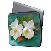 Blumen | Magnolische Blume Laptopschutzhülle (Vorderseite Links)