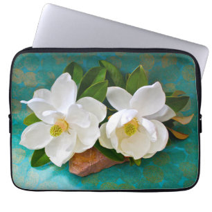 Blumen Magnolische Blume Laptopschutzhülle