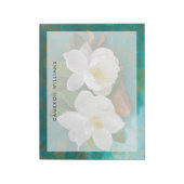 Blumen | Magnolische Blume Notizblock (Rotiert)