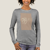 Blumen-Mal-T-Shirt Tri-Blend Shirt (Vorderseite)
