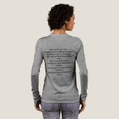 Blumen-Mal-T-Shirt Tri-Blend Shirt (Voller Rückseite)