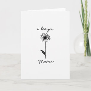Blumen-Mama-Ich-lieb-dich-Karte Karte