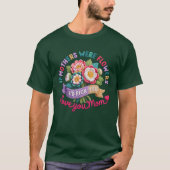 Blumen-Mama-Mutter-Muttertags- T-Shirt (Vorderseite)