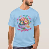 Blumen-Mama-Mutter-Muttertags- T-Shirt (Vorderseite)