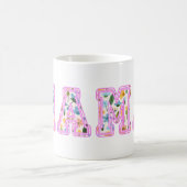 Blumen-Mama Retro-Mutter Boho-Mutter Kaffeetasse (Mittel)