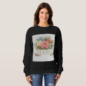 Blumen-Mama-T-Shirt  Sweatshirt (Vorne ganz)