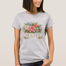 Blumen-Mama-T-Shirt