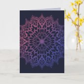 Blumen-Mandala-Blumen-Yoga Karte (Gelbe Blume)