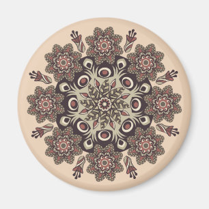 Blumen-Mandala-Magnet Magnet