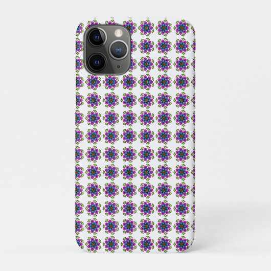 Blumen-Mandala-Muster Case-Mate iPhone Hülle (Rückseite)