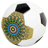 Blumen-Mandala Nahtlos Fußball (Dreiviertel)
