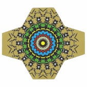 Blumen-Mandala Nahtlos Fußball (Flach)