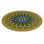 Blumen-Mandala Nahtlos Schneidebrett (Ecke)