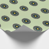 Blumen-Mandala-Nahtloses Muster Geschenkpapier (Ecke)