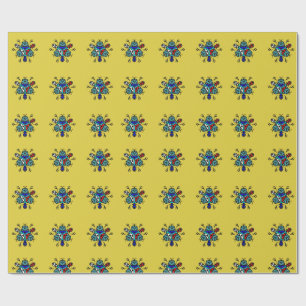 Blumen-Mandala-Nahtloses Muster Geschenkpapier