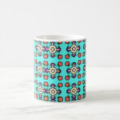 Blumen-Mandala-Nahtloses Muster Kaffeetasse (Mittel)