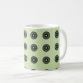 Blumen-Mandala-Nahtloses Muster Kaffeetasse (VorderseiteRechts)