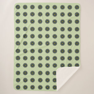 Blumen-Mandala-Nahtloses Muster Sherpadecke
