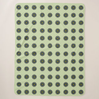 Blumen-Mandala-Nahtloses Muster Sherpadecke