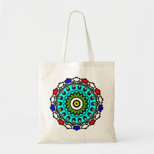 Blumen-Mandala-Nahtloses Muster Tragetasche