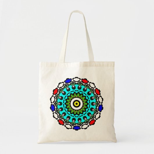 Blumen-Mandala-Nahtloses Muster Tragetasche (Vorne)