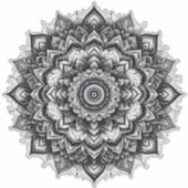 Blumen-Mandala-Vinyl-Aufkleber Aufkleber (Vorderseite)