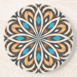 Blumen-Mandala-Webmuster Getränkeuntersetzer