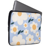Blumen Market Kopenhagen Blume White Blue Floral Laptopschutzhülle (Vorne Rechts)