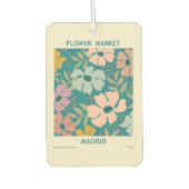 Blumen Market Madrid Print Autolufterfrischer (Vorderseite)