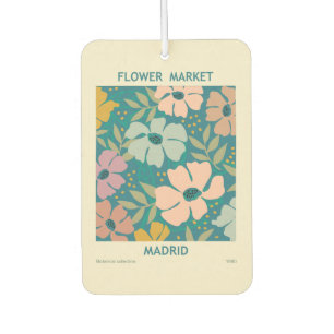 Blumen Market Madrid Print Autolufterfrischer
