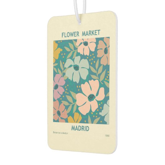 Blumen Market Madrid Print Autolufterfrischer (Links)