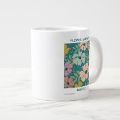 Blumen Market Madrid Print Jumbo-Tasse (Vorderseite Rechts)