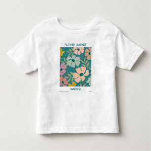 Blumen Market Madrid Print Kleinkind T-shirt