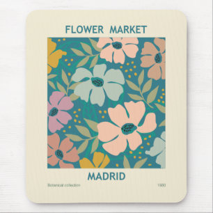 Blumen Market Madrid Print Mousepad