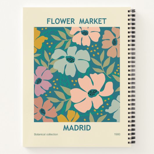 Blumen Market Madrid Print Notizblock (Rückseite)