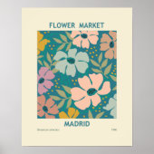 Blumen Market Madrid Print Poster (Vorne)