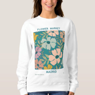 Blumen Market Madrid Print Sweatshirt