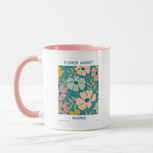 Blumen Market Madrid Print Tasse (Links)