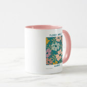 Blumen Market Madrid Print Tasse (VorderseiteRechts)