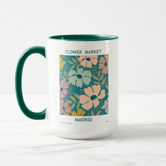 Blumen Market Madrid Print Tasse (Links)