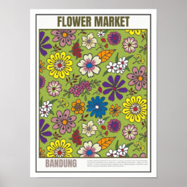 Blumen Market South East Asia Bandung Poster
