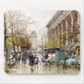 Blumen-Markt bei der Madeleine, Paris Mousepad (Vorne)