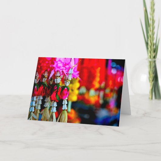 Blumen-Markt, Chiang Mai Karte (Vorderseite)