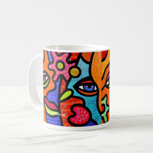"Blumen-Markt " Kaffeetasse (Vorderseite Links)