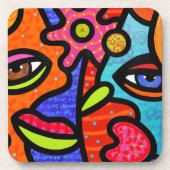 "Blumen-Markt " Untersetzer (Vorderseite)