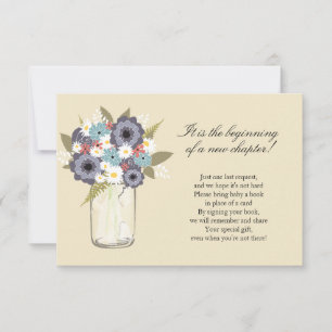 Blumen-Mason-Glas-Baby-Party Einladung
