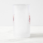 Blumen Mattglas Bierglas (Mittel)