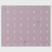 Blumen mauve Mel Mae Schmidt Stationery Geschenkpapier (Flach)